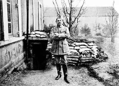 General Charles Marie Emmanuel Mangin (1866-1925) in Front of his Post, 1916 by French Photographer